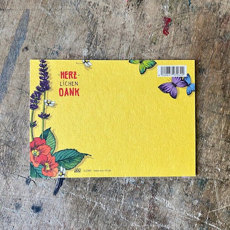 Postkarte illi // Herzlichen DANK