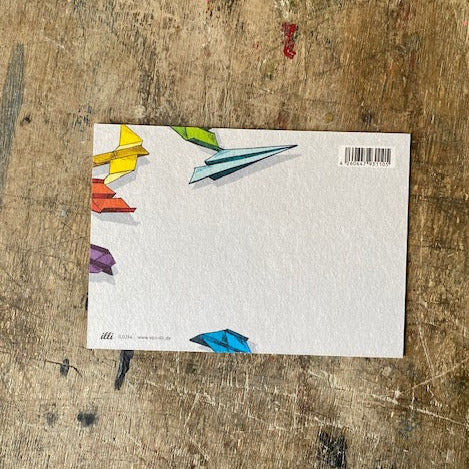 Postkarte illi // Flieger
