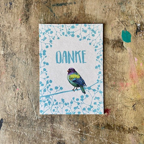 Postkarte illi // Danke Vogel