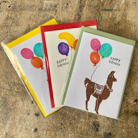kuki Klappkarte / Happy Birthday Lama