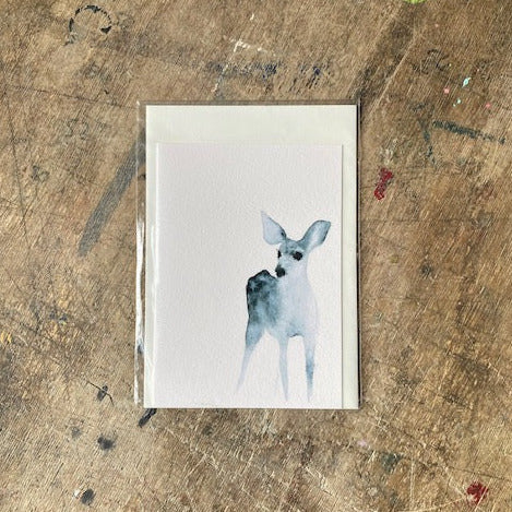 Rehlein Aquarell Grußkarte // Catherina Türk