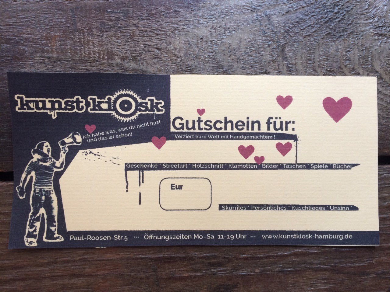 Gutschein // kunst kiosk