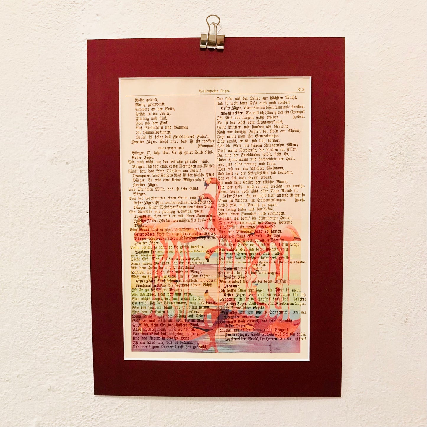 Vintage Seite // Flamingos