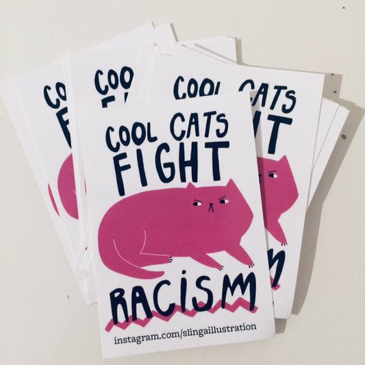 Sticker Slinga // Fight Racism Kuh