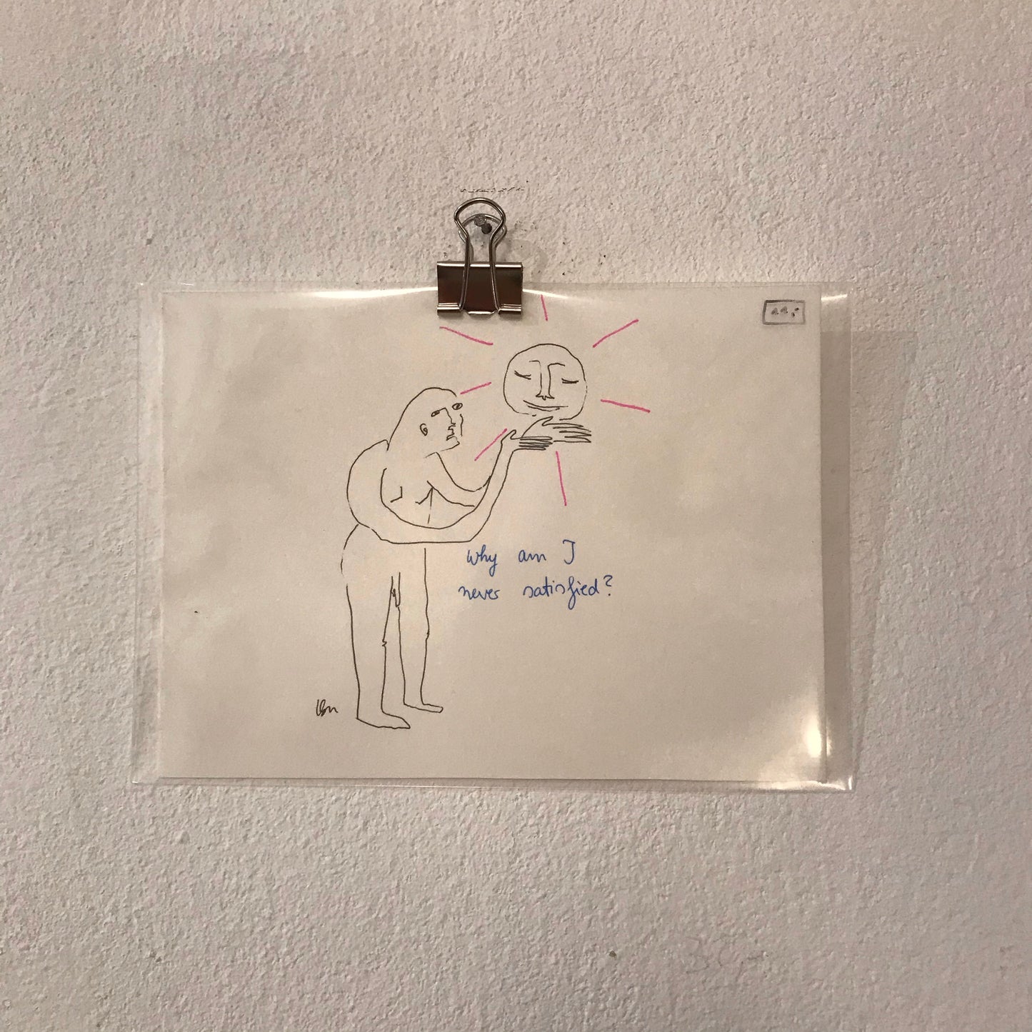 Originalzeichnung K.Kopp „never satisfied“