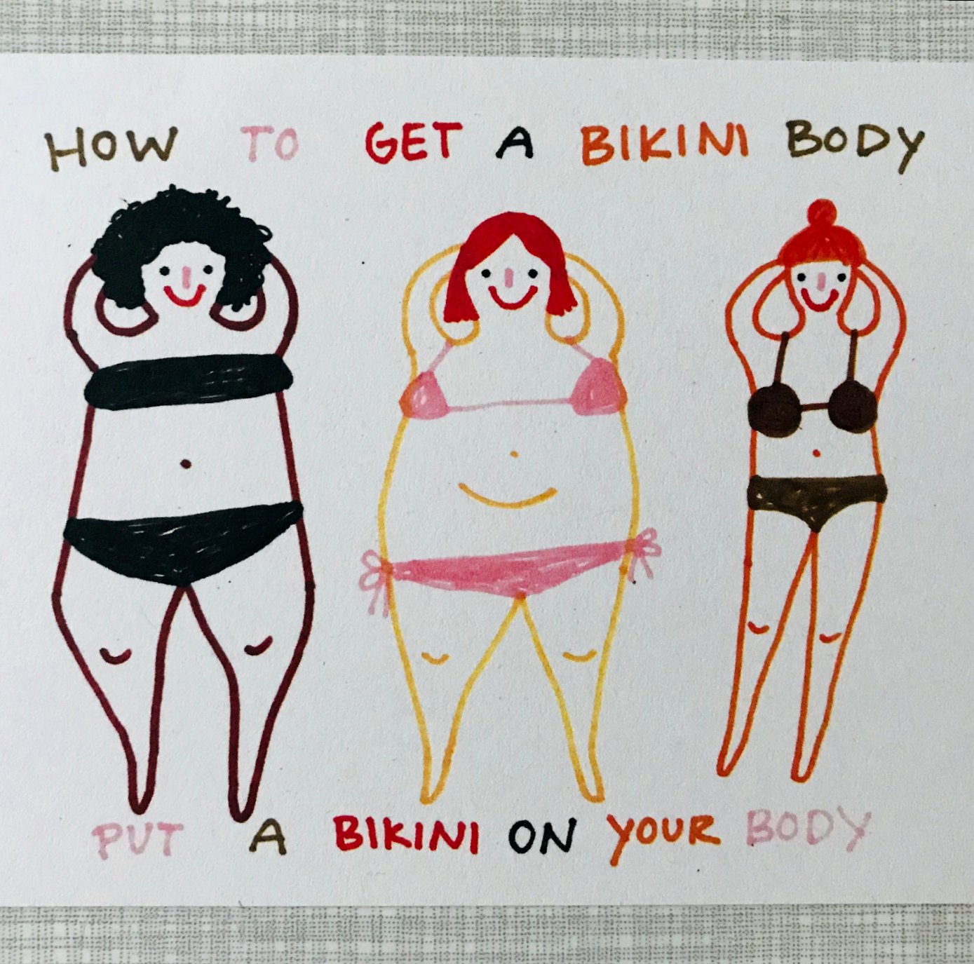 Postkarte Slinga // Bikinibody