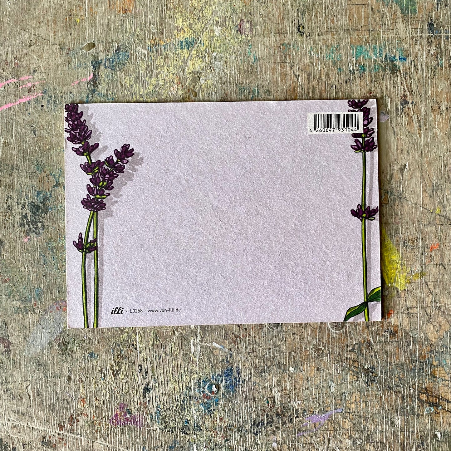 Postkarte illi // Blaumeise Lavendel