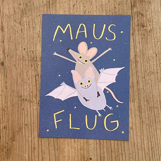 Postkarte Slinga //MAUS FLUG