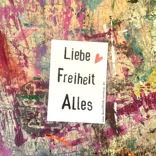kuki Sticker // Freiheit, Liebe, alles