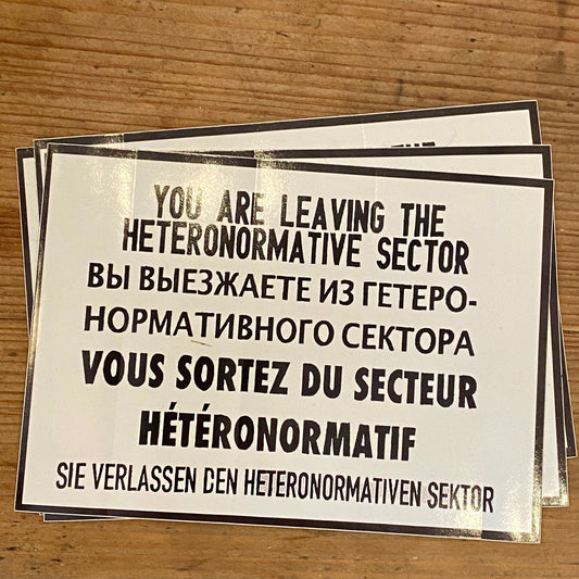 Sticker // heteronormative sector