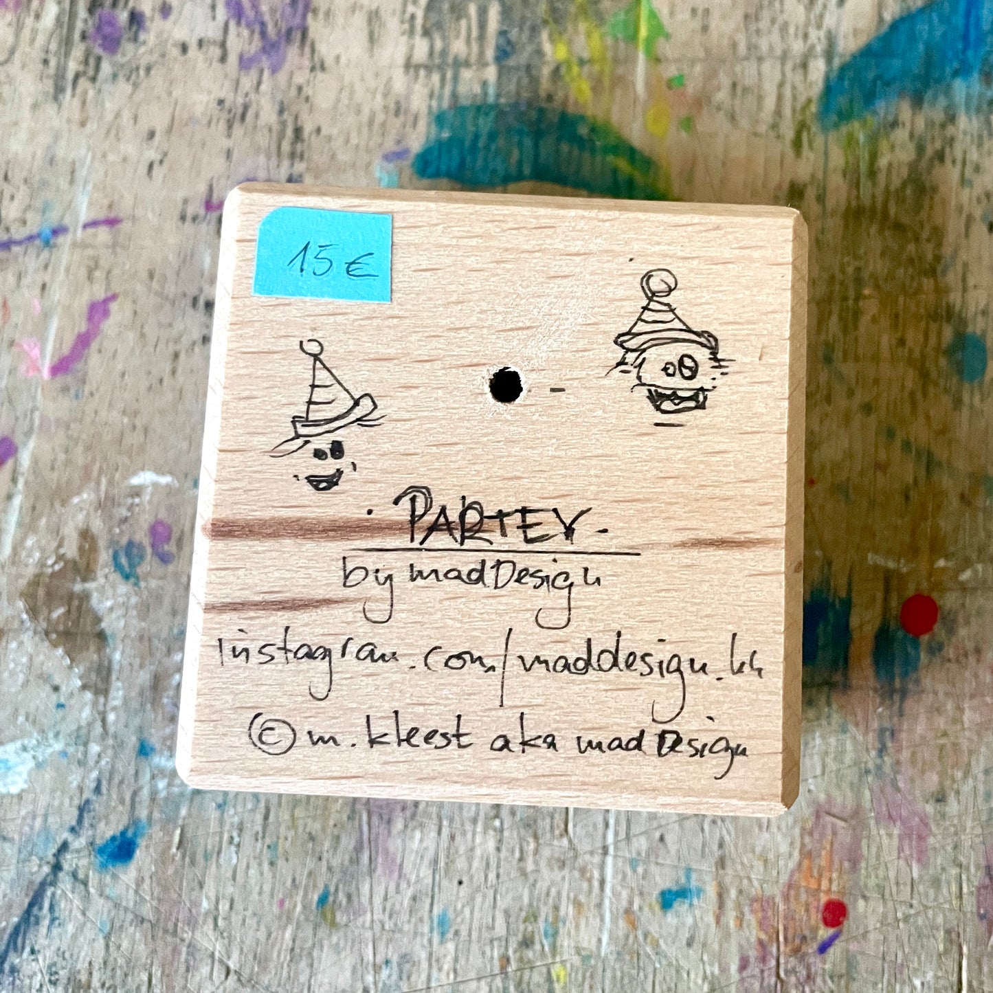 "Partey" by Maddesign.hh // MonStarZ auf Holz