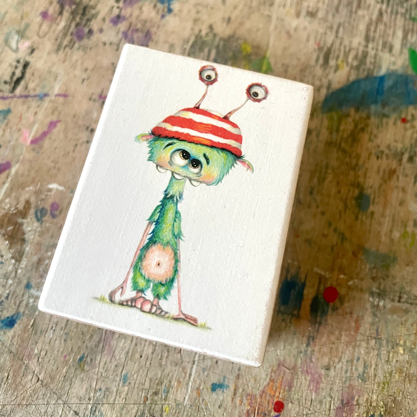 "Augenhut" by Maddesign.hh // MonStarZ auf Holz