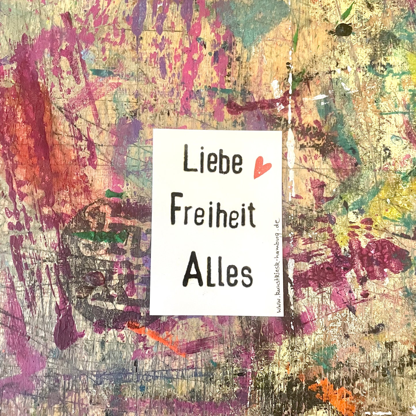 kuki Sticker „Freiheit, Liebe, alles“