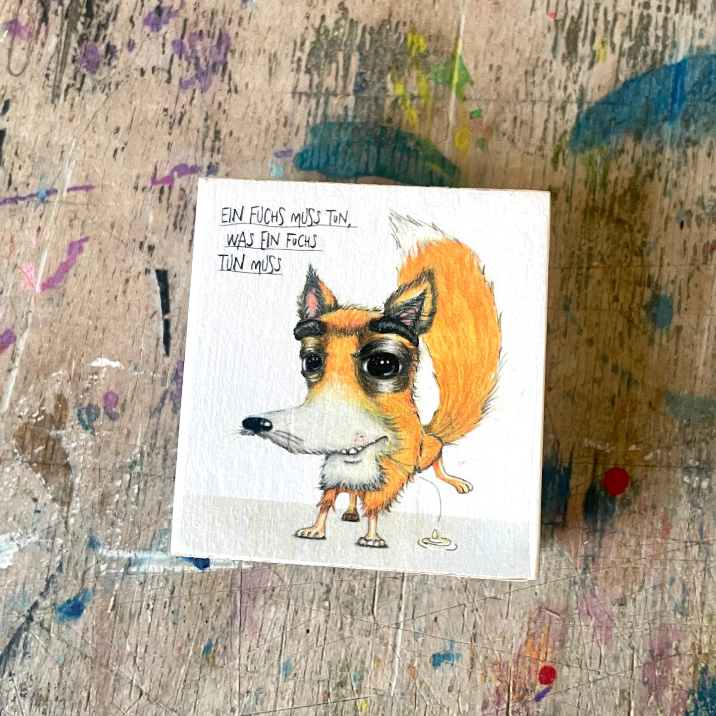 "Fuchs" by Maddesign.hh // MonStarZ auf Holz