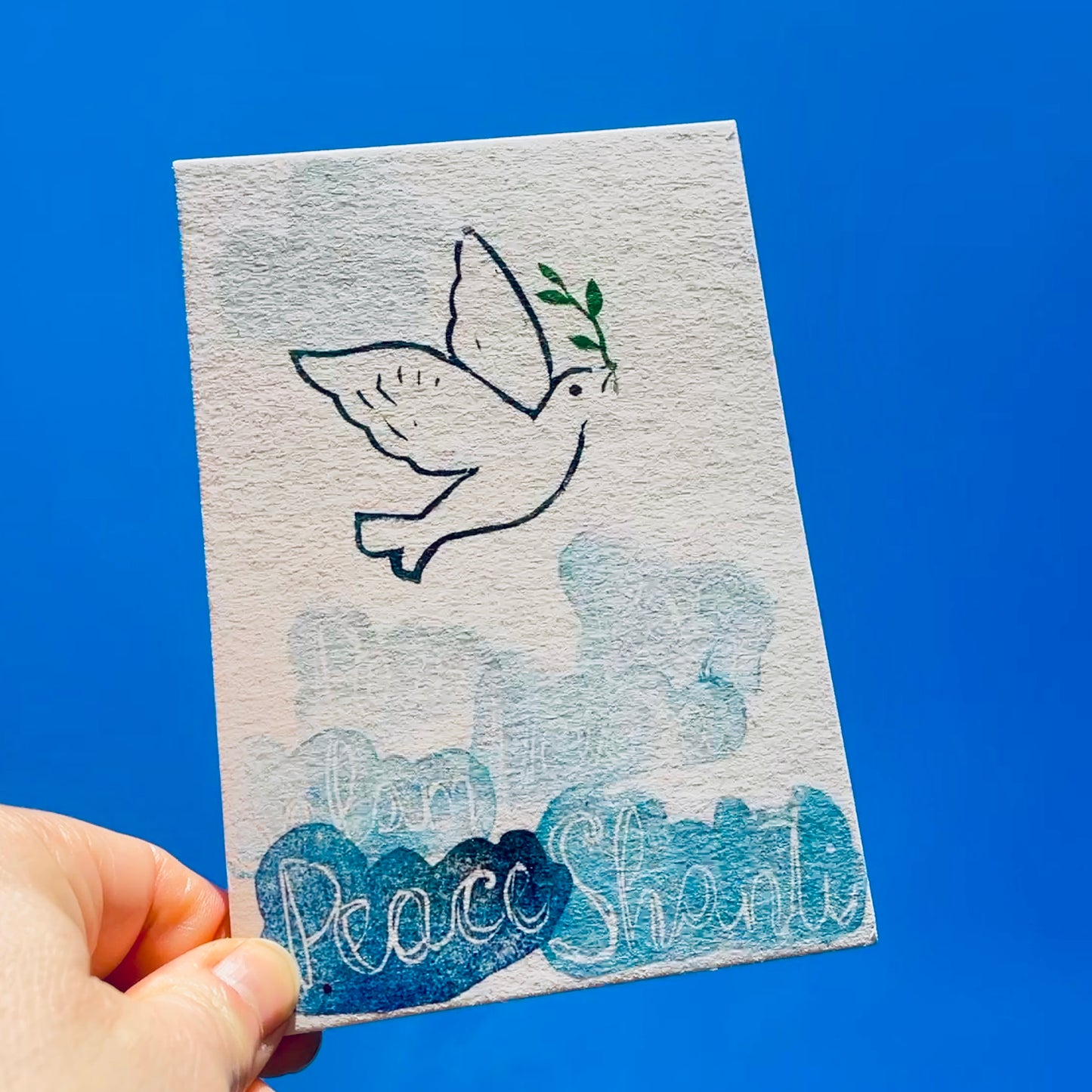 „Peace“ Friedenstaube kuki Karte