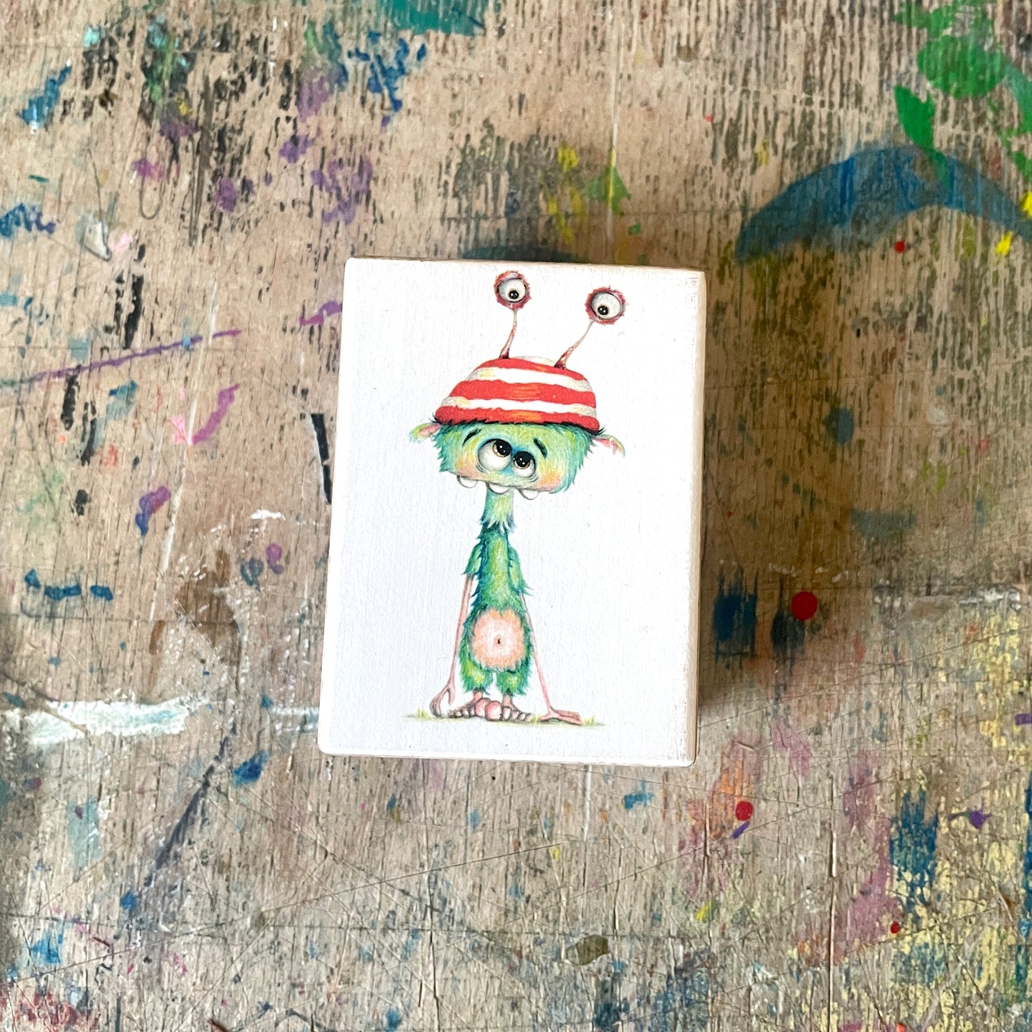 "Augenhut" by Maddesign.hh // MonStarZ auf Holz