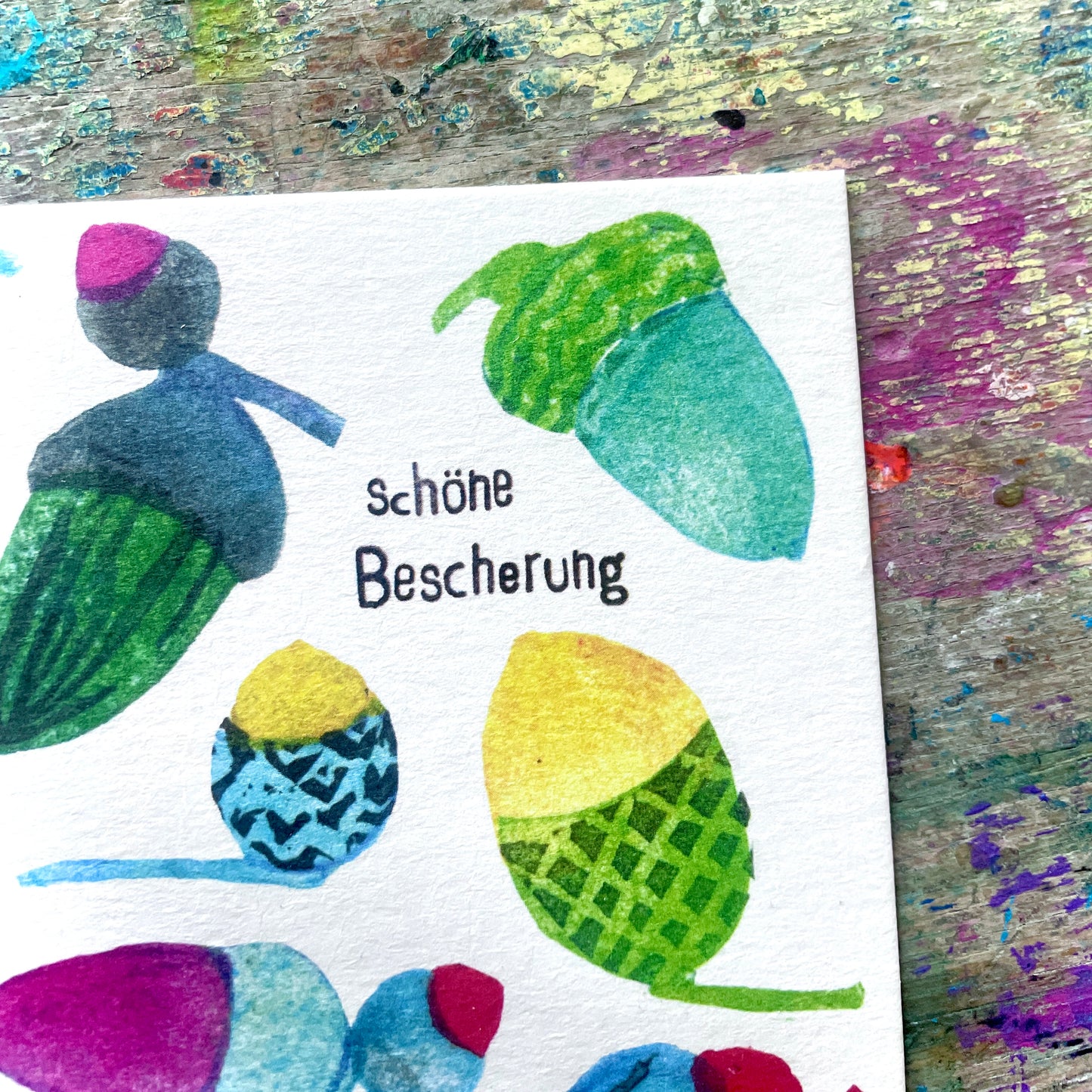 kuki schöne Bescherung“  Weihnachtspostkarte