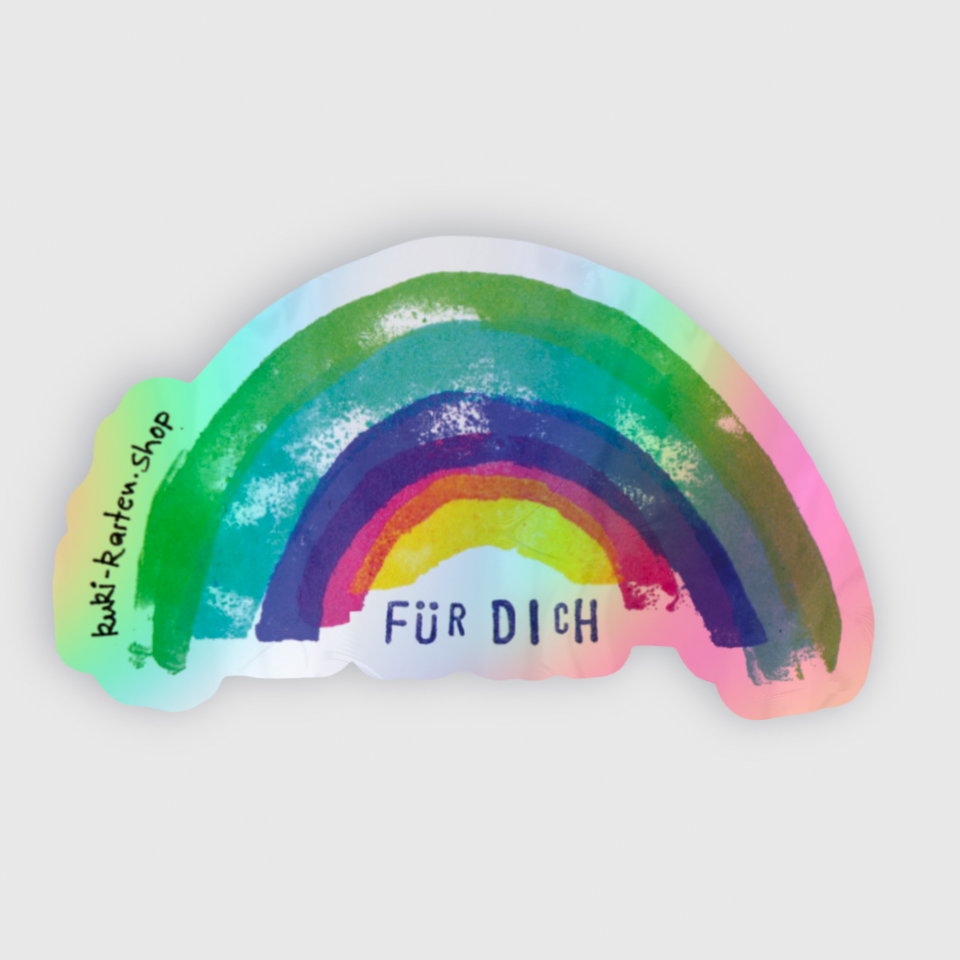 Glitzer Regenbogen „ für Dich“