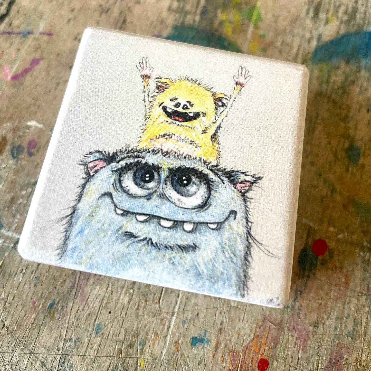 "Partey" by Maddesign.hh // MonStarZ auf Holz