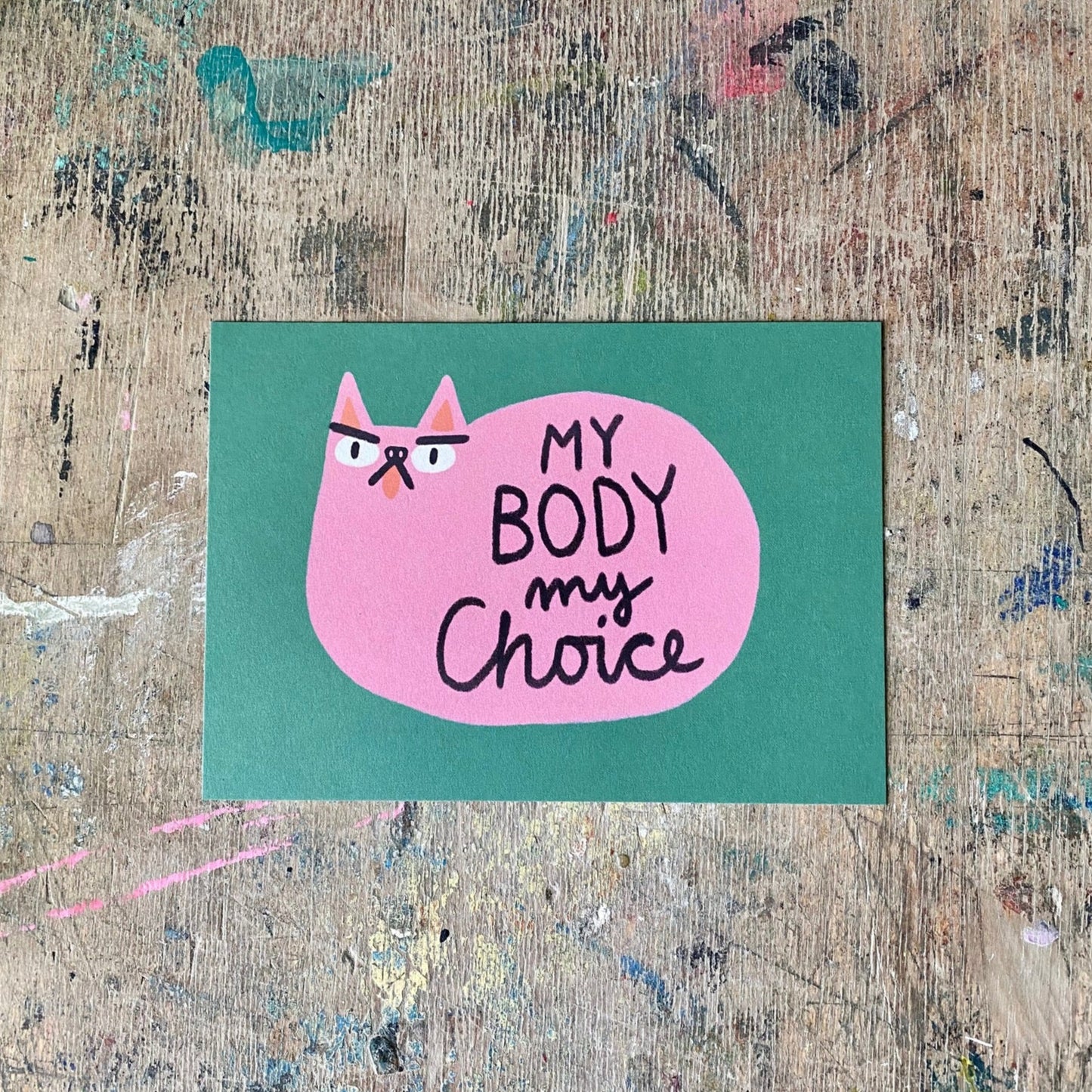 Postkarte Slinga // MY BODY my Choice