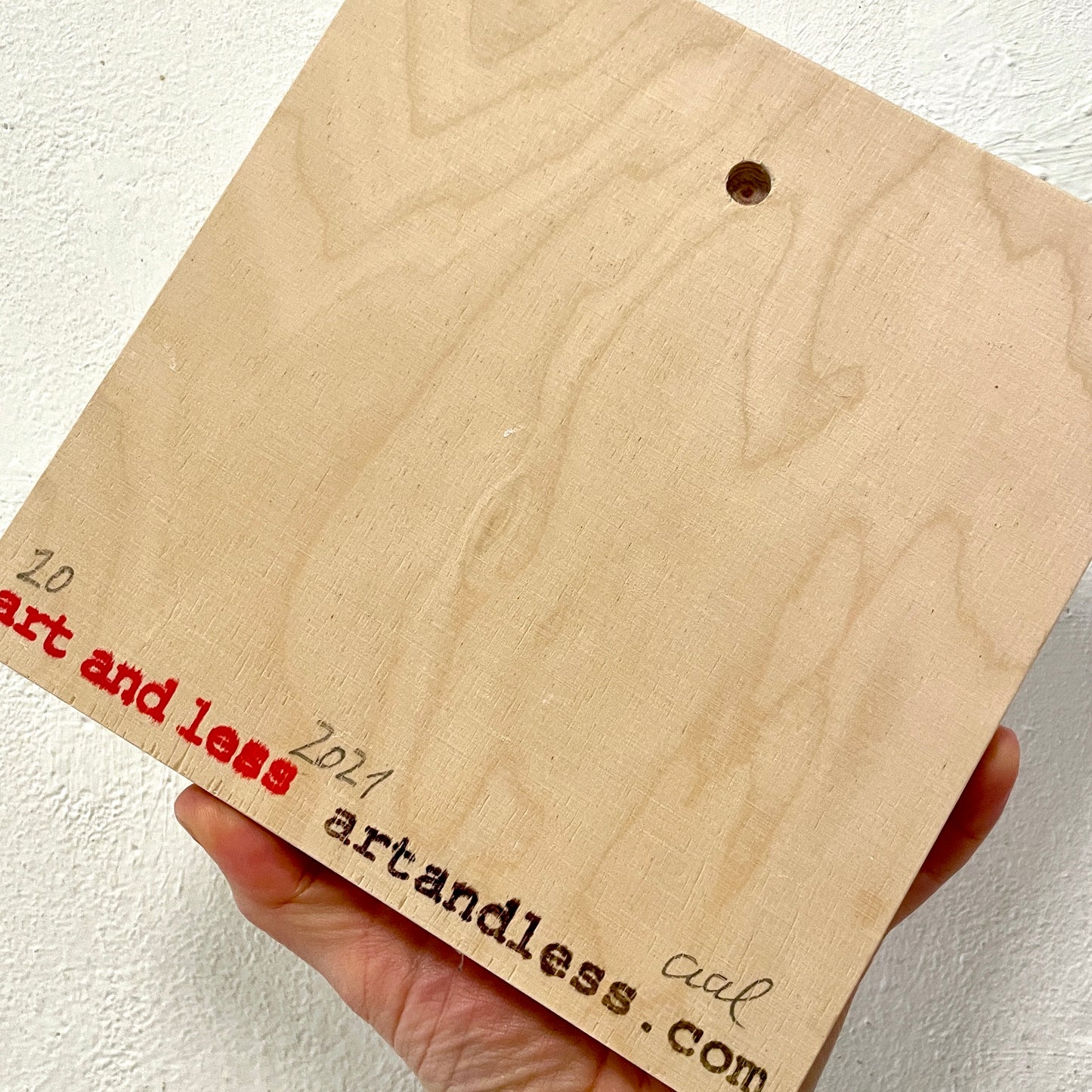 Die Lücke // art and less/ Siebdruck auf Spanholz