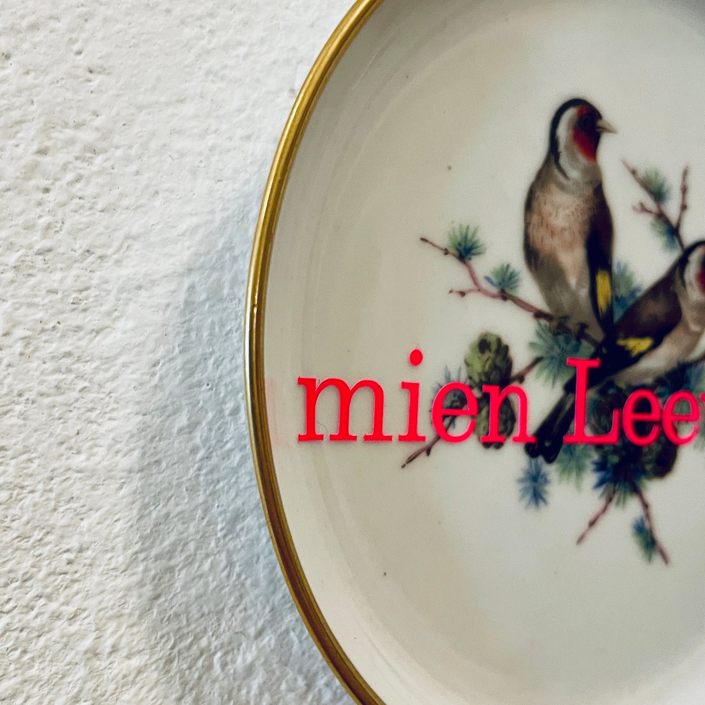 Wandteller „mein Leevste“ // Mini von Herr Fuchs (10 cm)