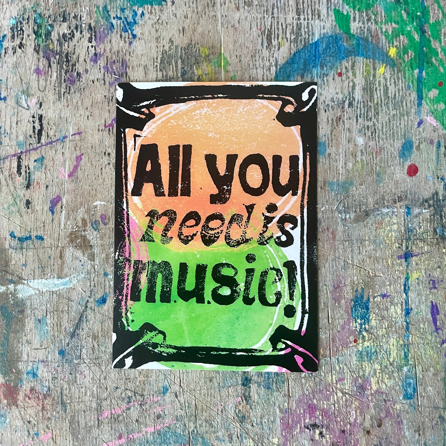 Aufkleber inafortepiano design // All you need is music!