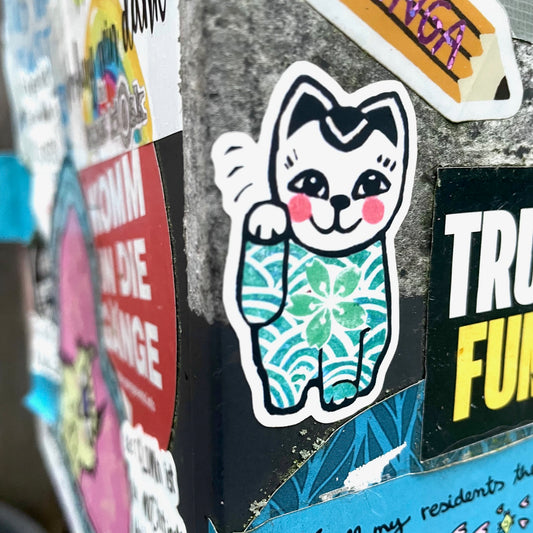 Sticker // Glückskatze