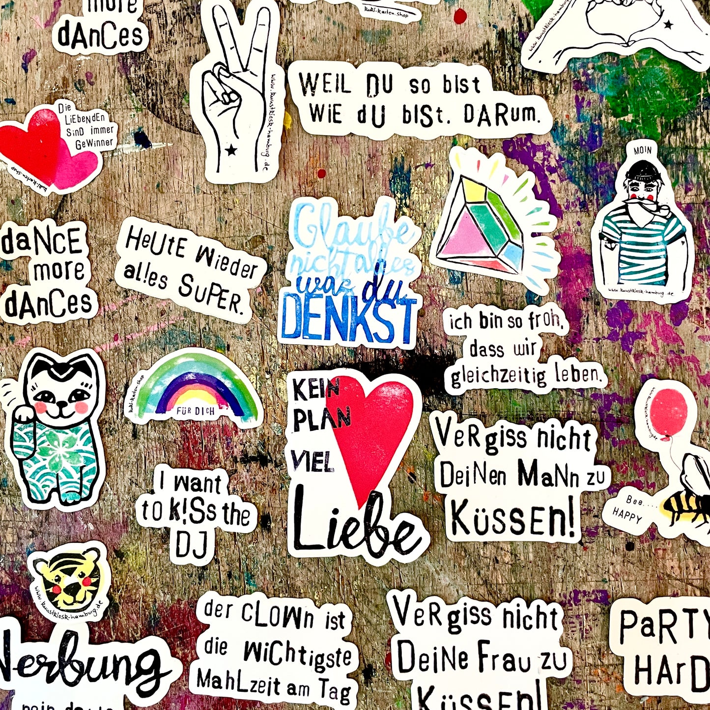 kuki Sticker," kein Plan viel Liebe"