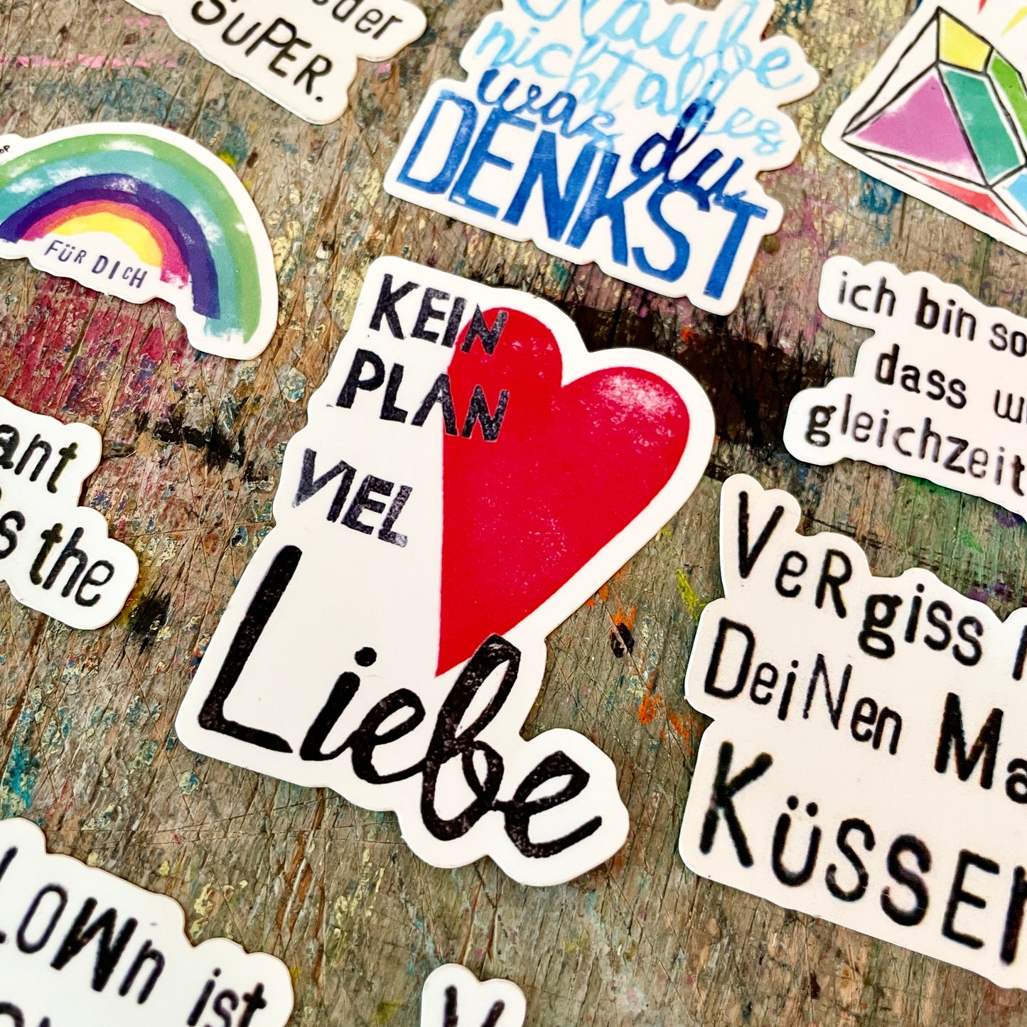 kuki Sticker," kein Plan viel Liebe"