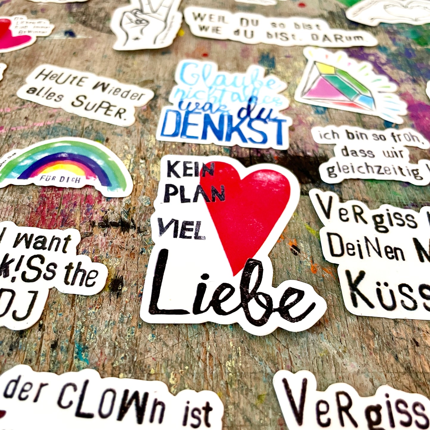 kuki Sticker," kein Plan viel Liebe"
