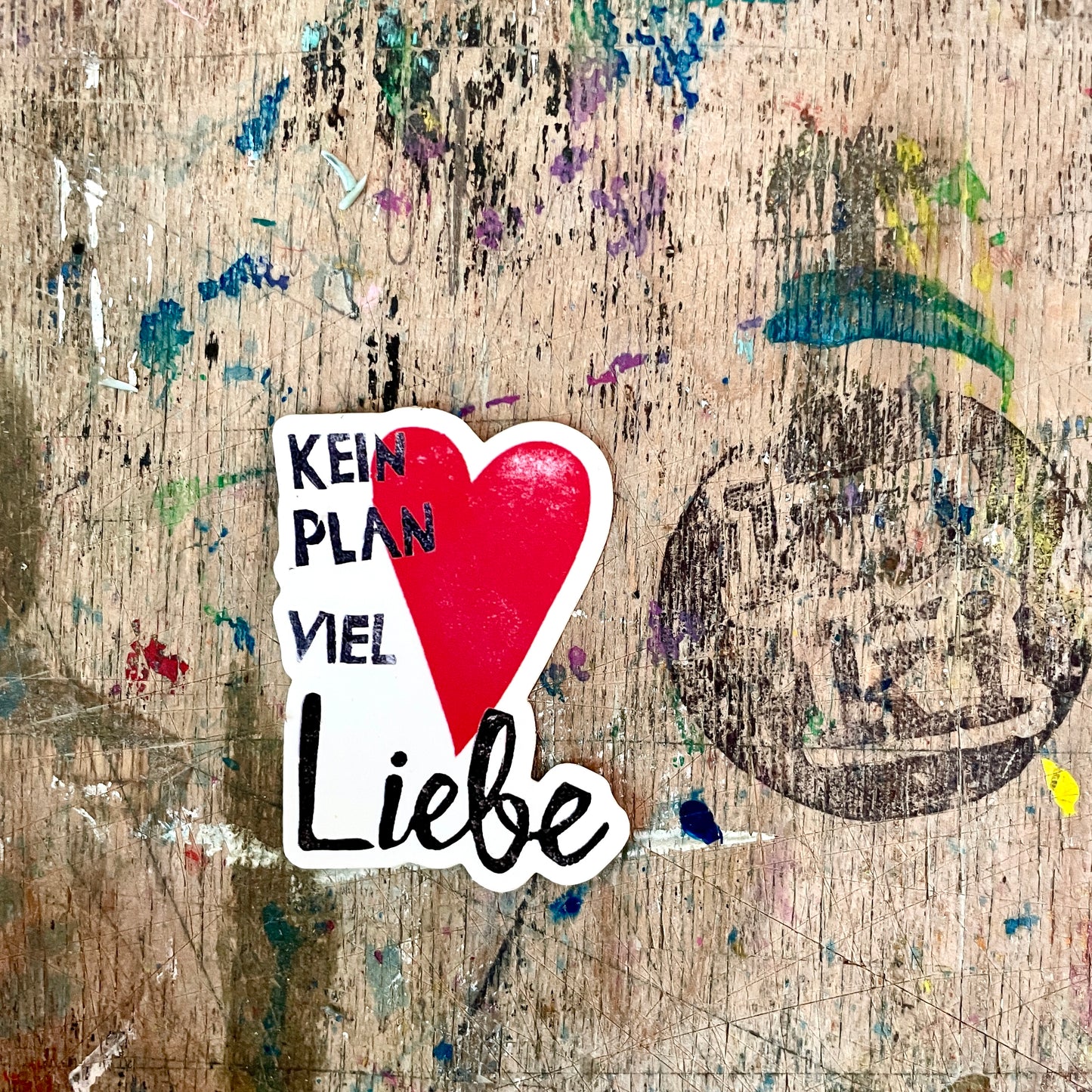 kuki Sticker," kein Plan viel Liebe"