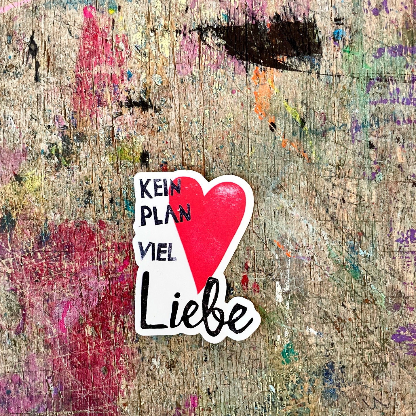 kuki Sticker," kein Plan viel Liebe"