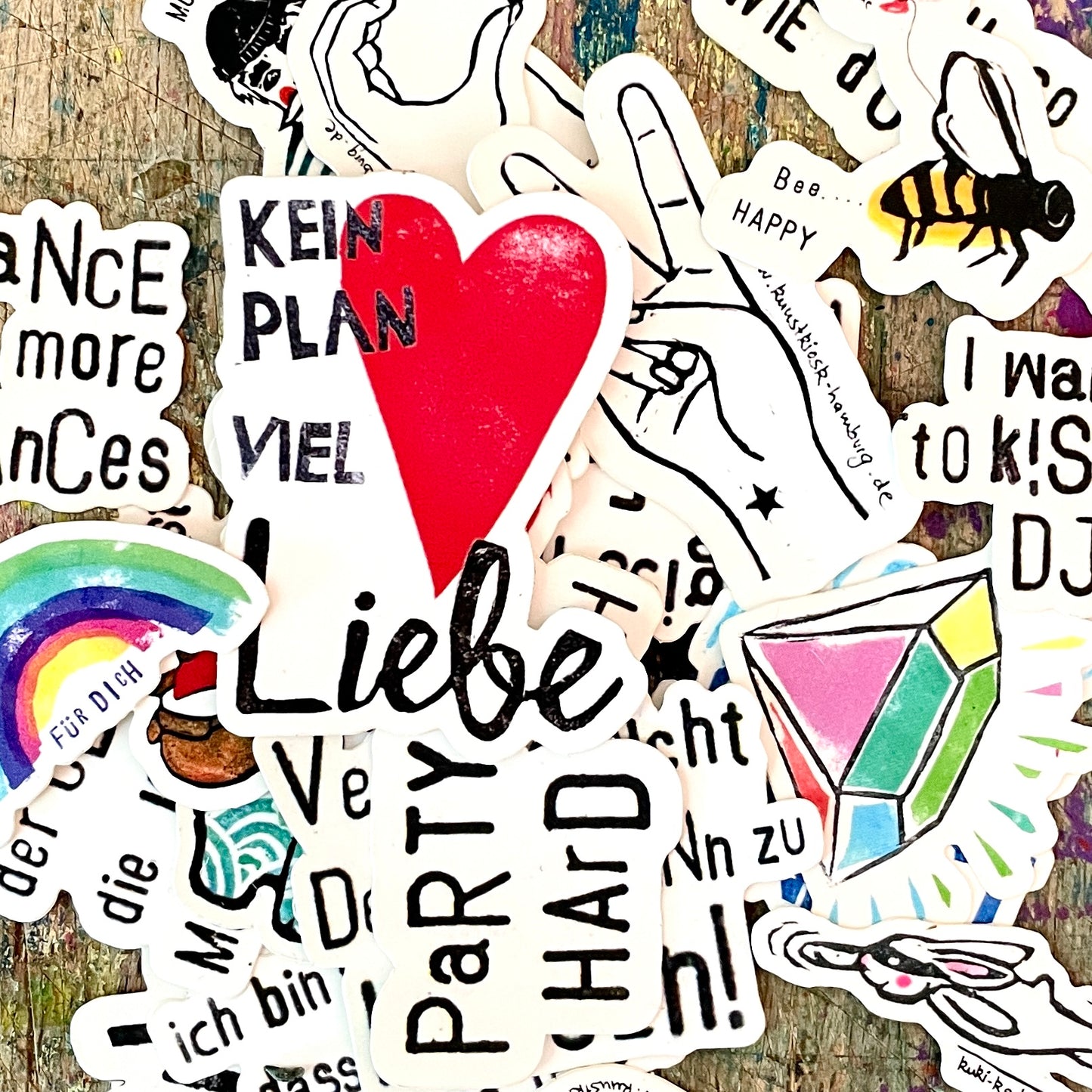 kuki Sticker," kein Plan viel Liebe"