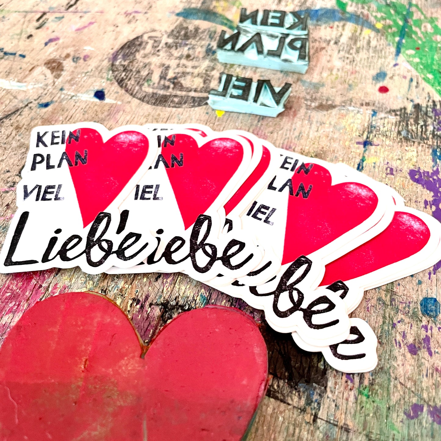 kuki Sticker," kein Plan viel Liebe"