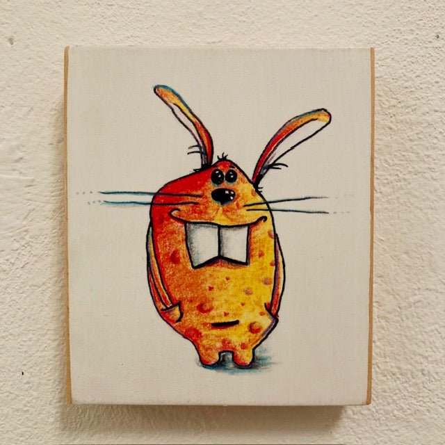 MonStarZ auf Holz „Hasi Hase"