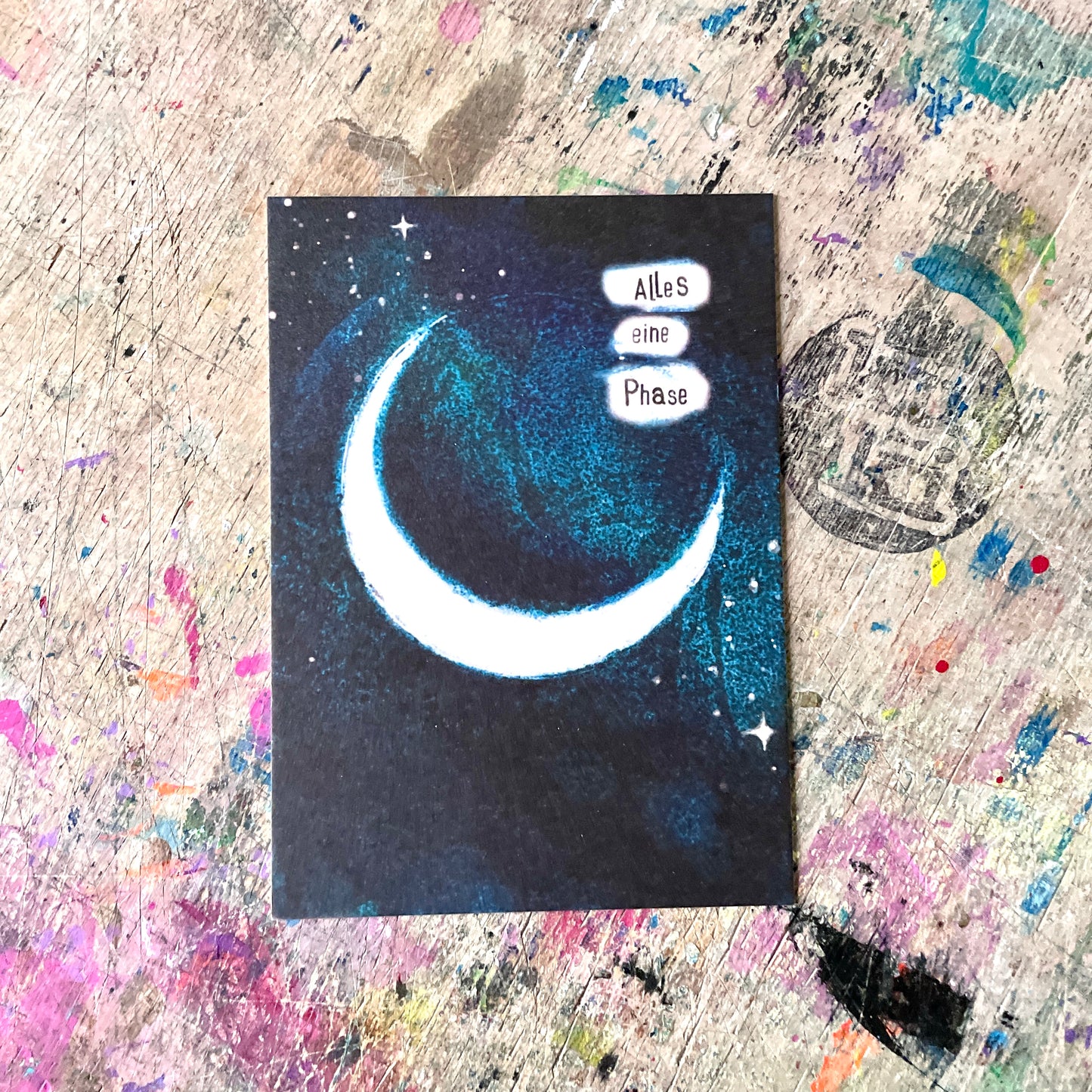 „Alles eine Phase“ kuki Postkarte