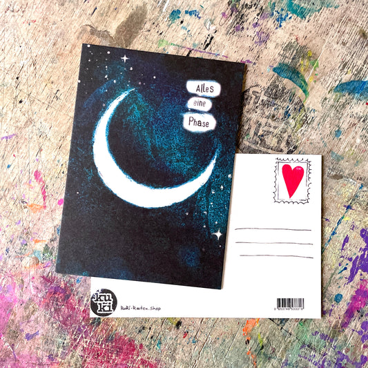 „Alles eine Phase“ kuki Postkarte