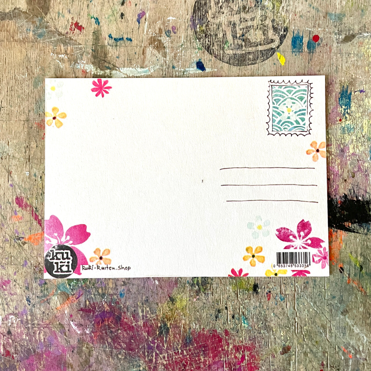 kuki Postkarte "Glück, Glück, Glück"