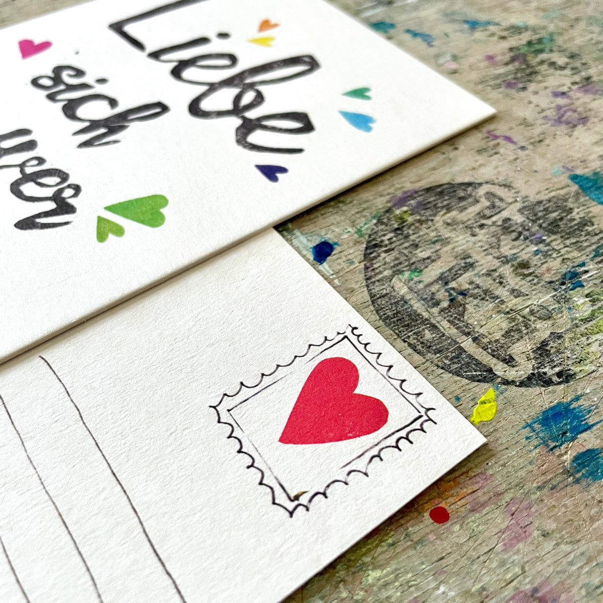 kuki Postkarte "Liebe sich wer kann"