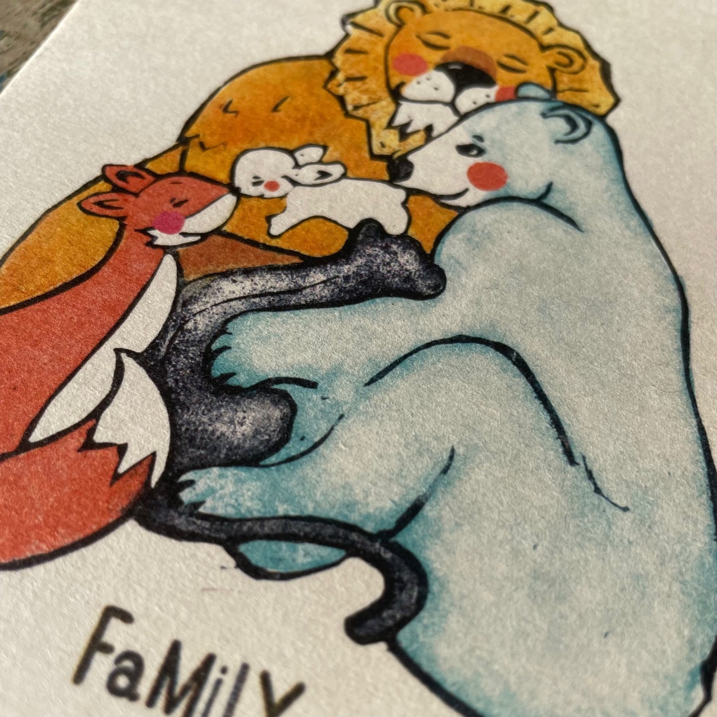 kuki Postkarte //  "Family"