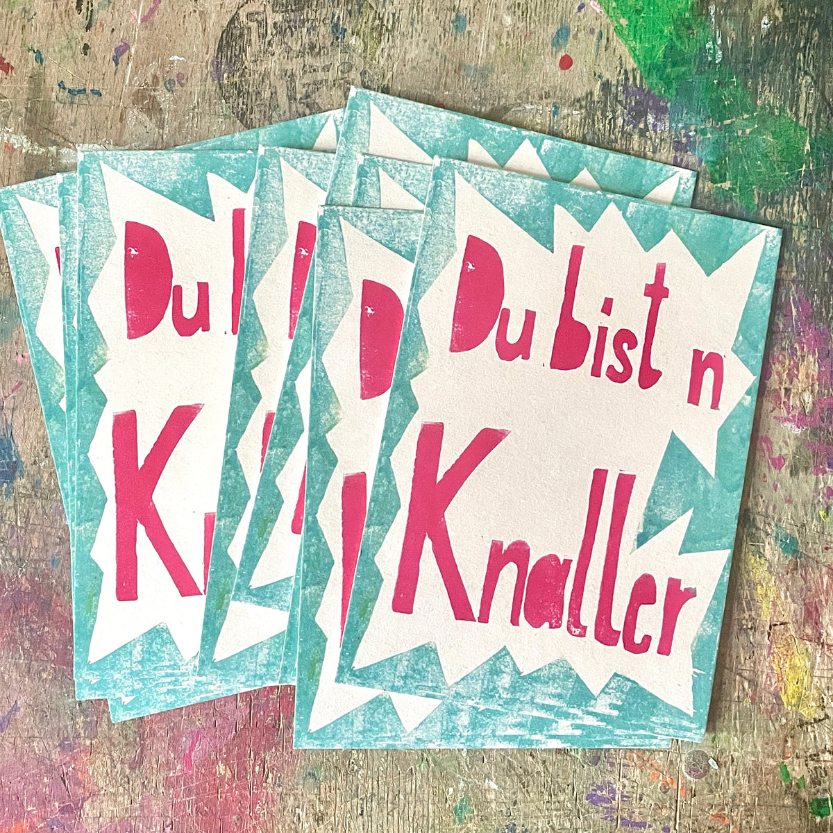 "DU BIST N KNALLER" kuki Postkarte