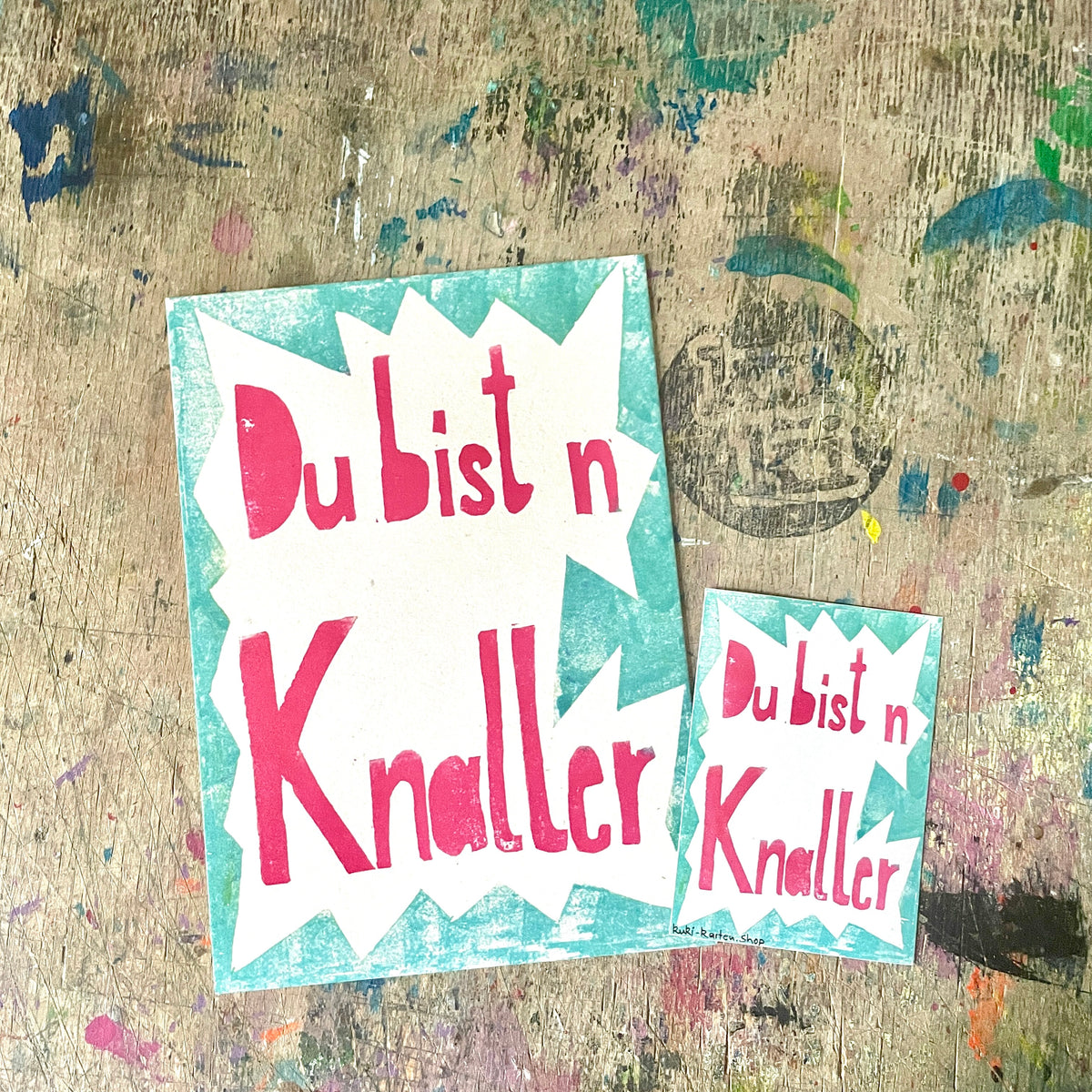 "DU BIST N KNALLER" kuki Postkarte