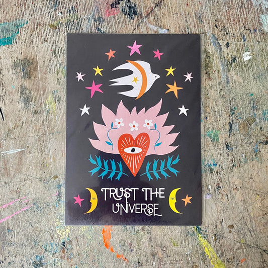 Mini Poster // trust the universe