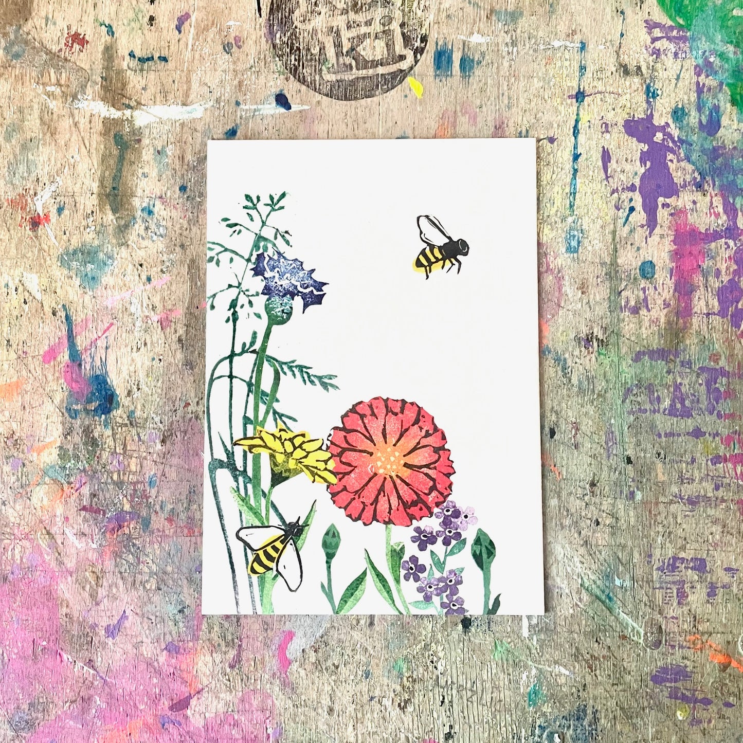kuki Postkarte //  Sommerwiese