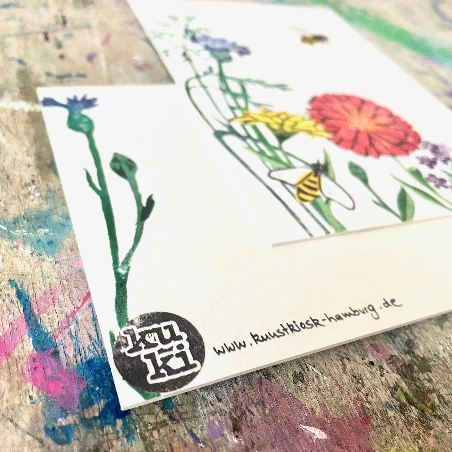 kuki Postkarte //  Sommerwiese