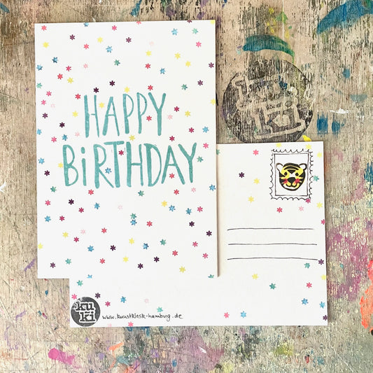 kuki Postkarte //  Happy Birthday
