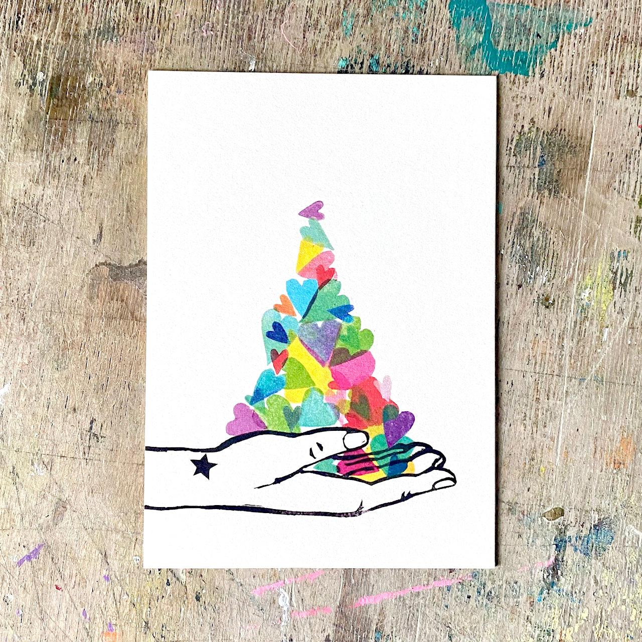 kuki Postkarte, Eine Handvoll Liebe