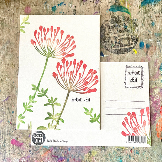 kuki Postkarte "Schöne Zeit" Neu