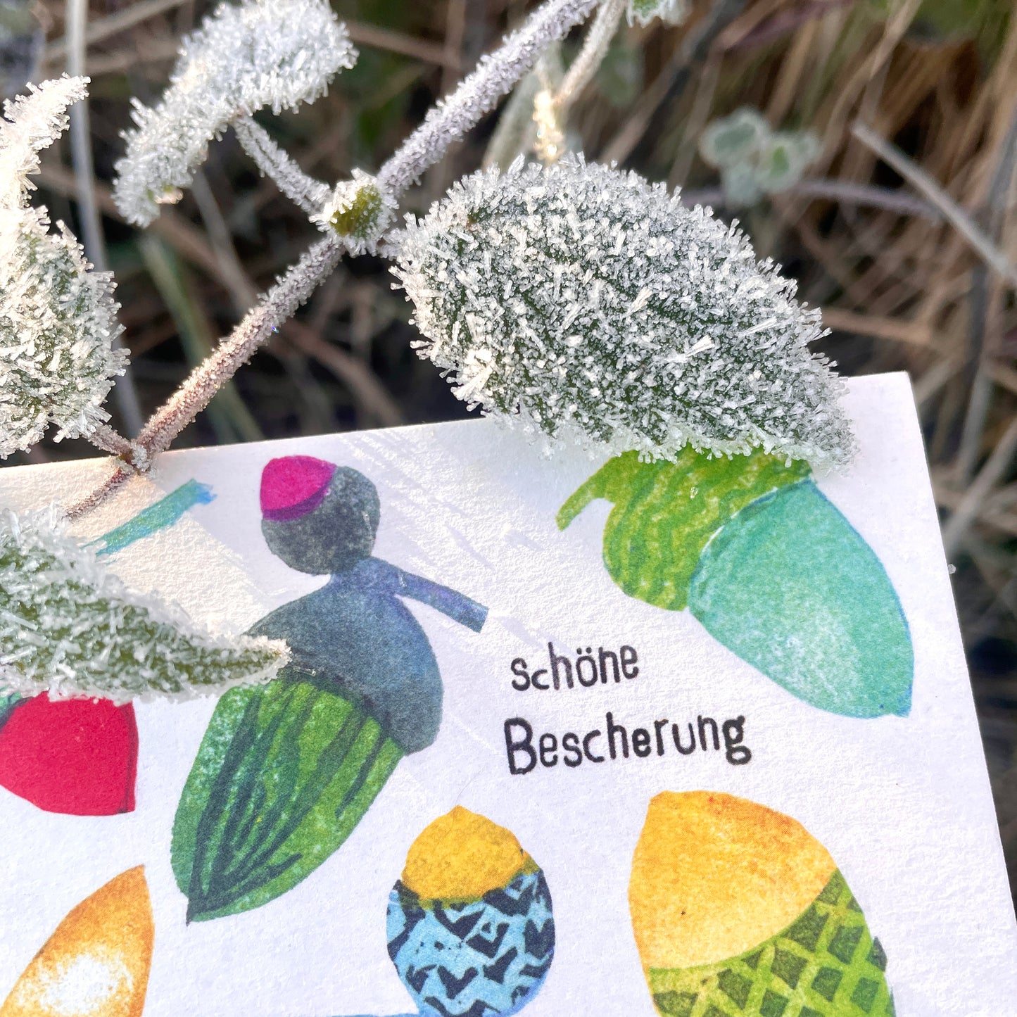 kuki schöne Bescherung“  Weihnachtspostkarte